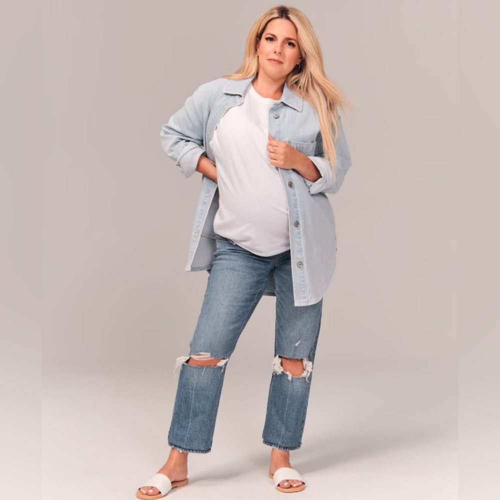 Abercrombie Maternity Ankle Straight Jean | size 27